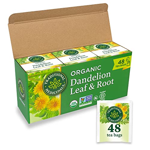 0032917008046 - TRADITIONAL MEDICINALS DANDELION LEAF AND ROOT 3 PACK (48 TOTAL TEABAGS)