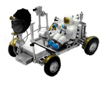 0033170350460 - 1/35 LUNAR ROVER WITH ASTRONAUT SNAP KIT