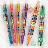 0033170954613 - FUN EXPRESS TRANSPARENT GLITTER STACKING POINT CRAYONS (PACK OF 12) - STATIONERY AND CRAYONS TOY