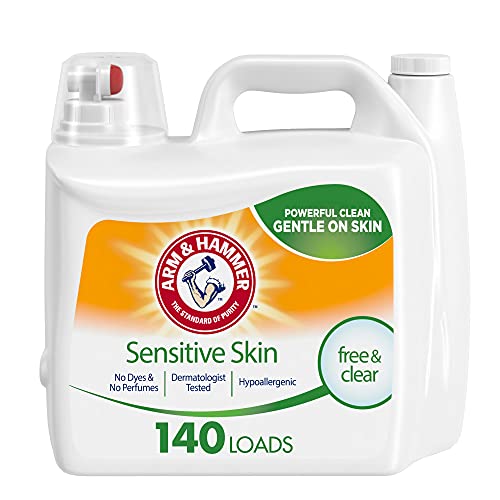 0033200090182 - ARM & HAMMER 2X CONCENTRATED LIQUID LAUNDRY DETERGENT FOR SENSITIVE SKIN (210OZ.