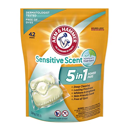0033200974116 - ARM & HAMMER SENSITIVE SCENT 5-IN-1 POWER PAKS, 42 COUNT