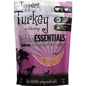 0033211006363 - VITAL FREEZE DRIED TURKEY TOPPERS FOR CATS & DOGS 6OZ BAG