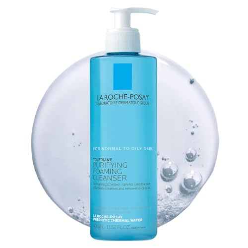 3337875545822 - LA ROCHE-POSAY TOLERIANE PURIFYING FOAMING FACE WASH CLEANSER FOR NORMAL TO OILY SENSITIVE SKIN, 13.5 FL. OZ.
