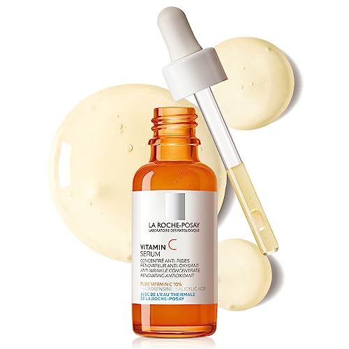 3337875660570 - LA ROCHE-POSAY PURE VITAMIN C FACE SERUM WITH HYALURONIC ACID & SALICYLIC ACID, ANTI AGING FACE SERUM FOR WRINKLES & UNEVEN SKIN TEXTURE TO VISIBLY BRIGHTEN & SMOOTH. SUITABLE FOR SENSITIVE SKIN