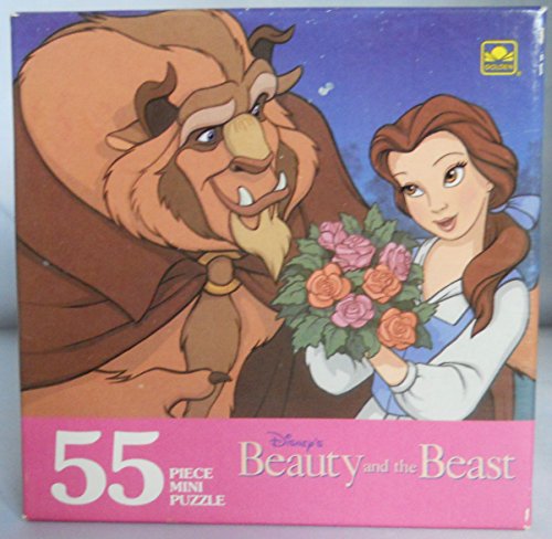 0033500050015 - VINTAGE 55 PIECE MINI PUZZLE BY GOLDEN- BEAUTY AND THE BEAST