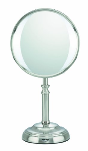 0033586384295 - ELITE COLLECTION BY CONAIR VARIABLE LED LIGHTING MIRROR, SATIN NICKEL FINISH