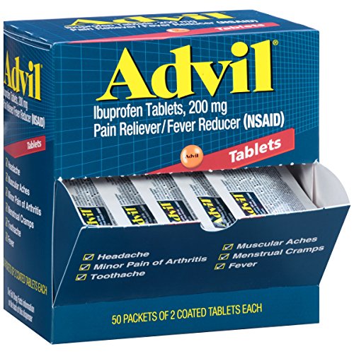 3370596178245 - ADVIL TABLETS PAIN RELIEVER REFILL,200 MG, 50 TWO-PACKS PER BOX