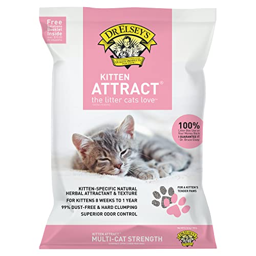 0000338009188 - DR. ELSEYS PREMIUM CLUMPING CAT LITTER | KITTEN ATTRACT | 99% DUST-FREE, LOW TRACKING, HARD CLUMPING, SUPERIOR ODOR CONTROL, NATURAL HERBAL ATTRACTANT FOR KITTENS, UNSCENTED & NATURAL INGREDIENTS