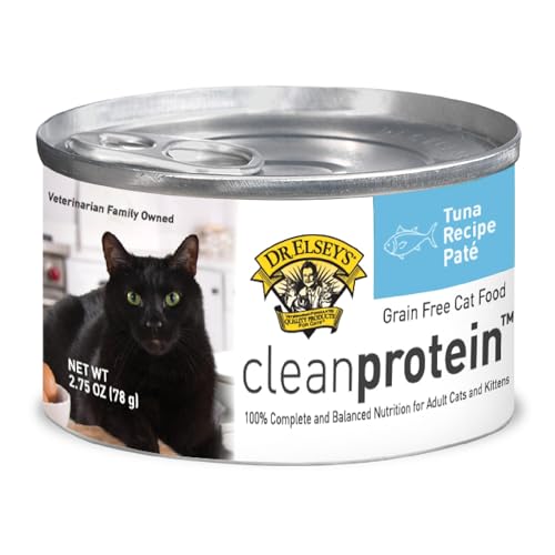 0000338030274 - DR. ELSEYS CLEANPROTEIN TUNA RECIPE WET CAT FOOD (CASE OF 24), 2.75 OZ CANNED FOOD