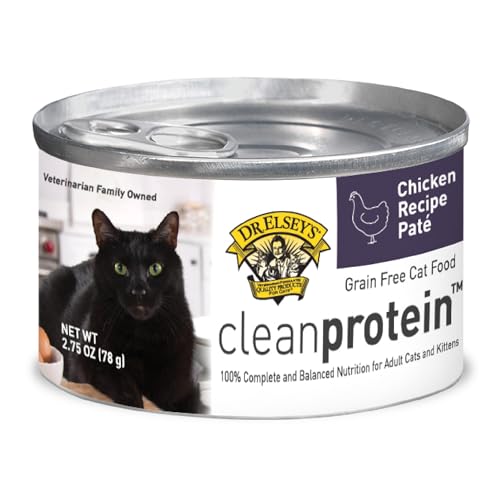 0000338032278 - DR. ELSEYS CLEANPROTEIN CHICKEN RECIPE WET CAT FOOD (CASE OF 24), 2.75 OZ CANNED FOOD