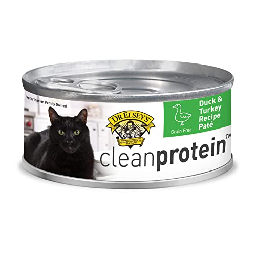 0000338037532 - DR. ELSEYS CLEANPROTEIN DUCK & TURKEY RECIPE WET CAT FOOD, PATE 5.3 OZ CANS (PACK OF 24)