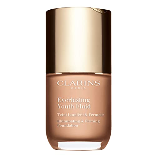 3380810441468 - CLARINS EVERLASTING YOUTH FLUID FOUNDATION | ANTI-AGING, MEDIUM TO FULL COVERAGE | ILLUMINATES, SMOOTHES AND VISIBLY FIRMS | SATIN FINISH AND TRANSFER-PROOF | HYDRATES FOR 24 HOURS