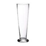 0033849496284 - 4.5DX13.75H GLASS V-SHAPED VASE CLEAR (PACK OF 6)