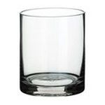0033849619409 - 4.25DX5.25H GLASS VASE CLEAR