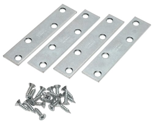 0033923493215 - STANLEY HARDWARE 75-5851 4 MENDING PLATES - ZINC PLATED 4 PER PACKAGE