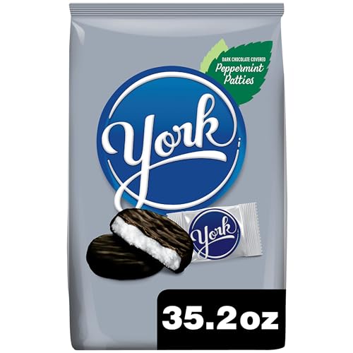 0034000058112 - YORK, PEPPERMINT PATTIES DARK CHOCOLATE CANDY PARTY PACK, 35.2 OZ.