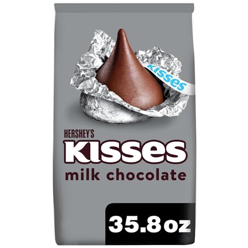 0034000134809 - HERSHEYS KISSES MILK CHOCOLATE CANDY, VALENTINES DAY, 35.8 OZ. PARTY BAG