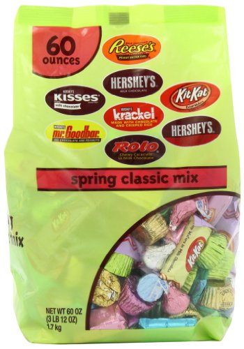0034000137862 - HERSHEY'S SPRING CLASSIC MIX CHOCOLATE, 60 OUNCE