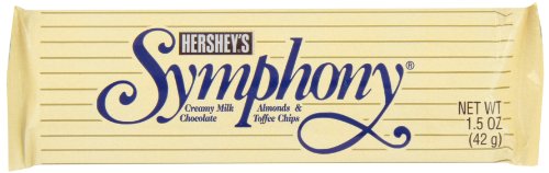 0034000159024 - HERSHEY'S SYMPHONY BAR, MILK CHOCOLATE WITH ALMONDS & TOFFEE CHIPS, 1.5 OZ., 36-COUNT PACKAGE