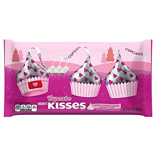 0034000161478 - HERSHEYS VALENTINES WHITE COOKIE CUAKE KISSES 10OZ ( PACK OF 2 )