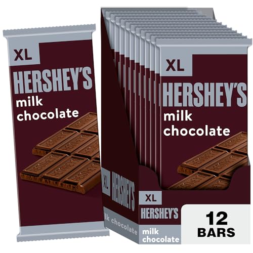 0034000170418 - HERSHEY'S MILK CHOCOLATE EXTRA LARGE BAR, 4.4-OUNCE BARS (PACK OF 12)