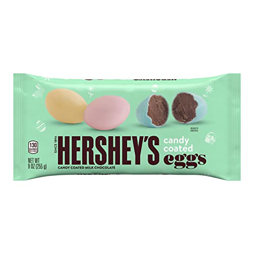 0034000228850 - HERSHEYS CANDY COATED MILK CHOCOLATE EGGS CANDY, EASTER, 9 OZ BAG