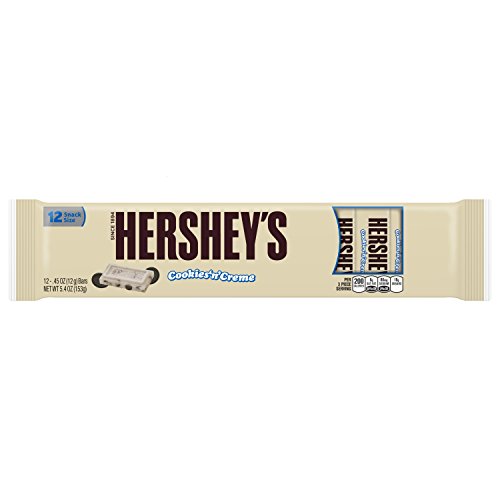 0034000239382 - HERSHEYS COOKIES N CREME CANDY BAR, SNACK SIZE (PACK OF 12)