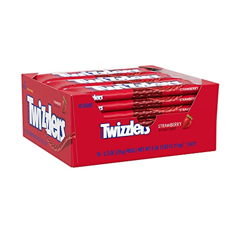 0034000544127 - TWIZZLERS TWISTS STRAWBERRY 2.5 OZ EACH ( 18 IN A PACK ) PRODUCT OF THE USA