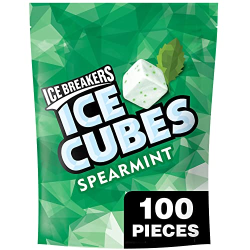 0034000701766 - ICE BREAKERS ICE CUBES SUGAR FREE GUM (SPEARMINT, 8.11 OUNCE)