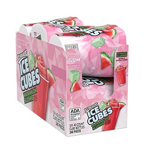 0034000702732 - ICE BREAKERS ICE CUBES WATERMELON SLUSHIE GUM (PACK OF 12)