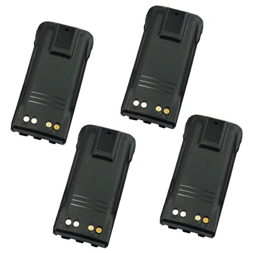 0034051000979 - HITECH - 4 PACK OF HNN9008 / PMNN4008 REPLACEMENT BATTERIES FOR SOME MOTOROLA ATS, GP, MTX, PTX, AND PRO SERIES, INCLUDING THE PR860, PRO5150, AND PRO5350 2-WAY RADIO BATTERIES (NI-MH, 1500MAH)