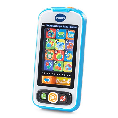 3417761461891 - VTECH TOUCH AND SWIPE BABY PHONE - BLUE - ONLINE EXCLUSIVE
