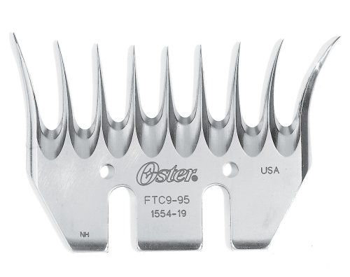 0034264413924 - OSTER SHEARING COMB, 9-TOOTH FLARED GOLDEN RAM HARVEST ALL