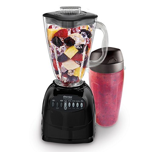 0034264480773 - OSTER 006706-BG3-000 SIMPLE BLEND 100 10 SPEED BLENDER WITH BLEND AND GO CUP, BLACK