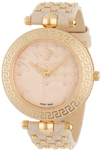 3430040614016 - VERSACE WOMEN'S VK7020013 VANITAS ROSE GOLD ION-PLATED WATCH WITH TWO INTERCHA