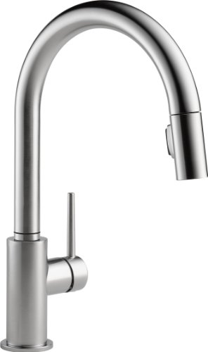 0034449644402 - DELTA 9159-AR-DST SINGLE HANDLE PULL-DOWN KITCHEN FAUCET, ARCTIC STAINLESS
