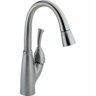 0034449645188 - DELTA 999-DST ALLORA PULL-DOWN BAR/PREP FAUCET WITH MAGNETIC DOCKING SPRAY HEAD, ARCTIC STAINLESS