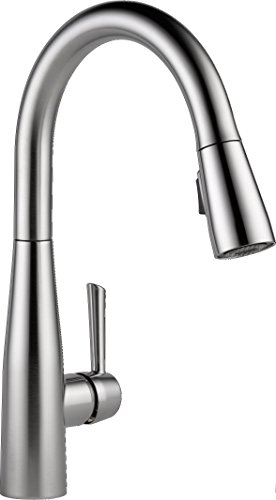 0034449786997 - DELTA FAUCET 9113-AR-DST ESSA SINGLE HANDLE PULL-DOWN KITCHEN FAUCET WITH MAGNETIC DOCKING, ARCTIC STAINLESS