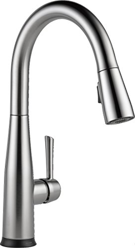 0034449787086 - DELTA FAUCET 9113T-AR-DST ESSA SINGLE HANDLE PULL-DOWN KITCHEN FAUCET WITH TOUCH2O TECHNOLOGY AND MAGNETIC DOCKING, ARCTIC STAINLESS