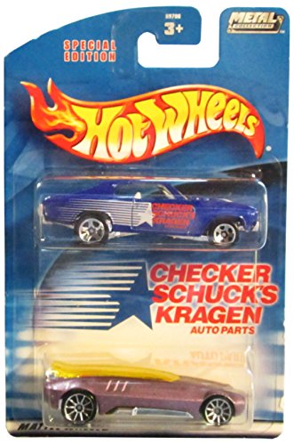 3452343461203 - HOT WHEELS SPECIAL EDITION CHECKER SCHUCK'S KRAGEN AUTO PARTS 2 PACK '70 CHEVELLE SS AND WHIP CREAMER II
