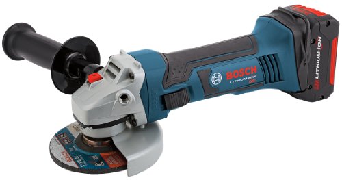 0000346452525 - BOSCH CAG180-01 18-VOLT LITHIUM-ION 4-1/2-INCH LITHIUM-ION GRINDER KIT WITH 2 BATTERIES, CHARGER AND CASE