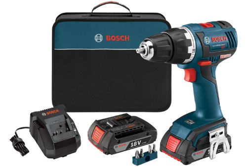 0000346461565 - BOSCH DDS182-02 18-VOLT BRUSHLESS 1/2-INCH COMPACT TOUGH DRILL/DRIVER WITH 2.0AH BATTERIES, CHARGER AND CASE