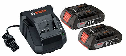 0000346463934 - BOSCH POWER TOOLS 18-VOLT LITHIUM-ION STARTER KIT WITH 2.0AH BATTERIES AND C