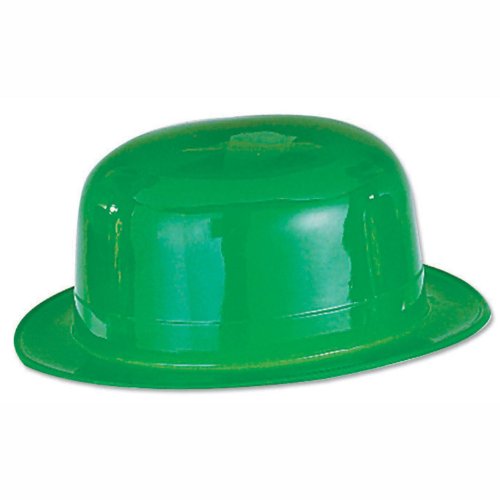 0034689015079 - BEISTLE 33978 48-PACK PLASTIC DERBIES PARTY HAT, GREEN
