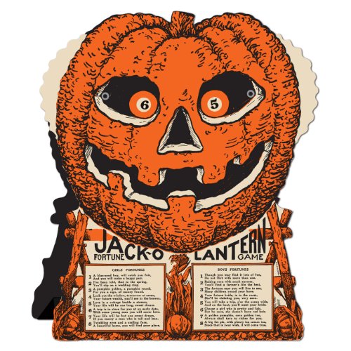 0034689015512 - BEISTLE JACK-O-LANTERN FORTUNE WHEEL GAME, 9-INCH BY 7-1/2-INCH
