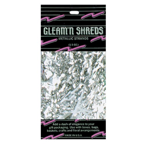 0034689103196 - GLEAM 'N SHREDS METALLIC STRANDS (SILVER) PARTY ACCESSORY (1 COUNT) (1.5 OZS/PKG)