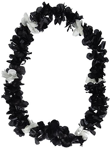0034689121350 - SILK 'N PETALS ELEGANCE LEI (BLACK & WHITE) PARTY ACCESSORY (1 COUNT)