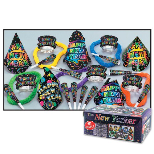 0034689182511 - BEISTLE 88250-NR THE NEW YORKER PARTY FAVORS, 1 ASSORTMENT PER PACKAGE
