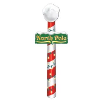 0034689208433 - BEISTLE 1-PACK JOINTED NORTH POLE, 4-FEET 7-INCH