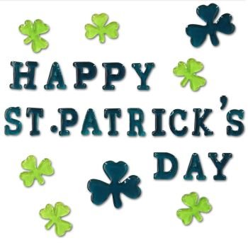 0034689331339 - BEISTLE 33133 HAPPY ST. PATRICK'S DAY GEL CLINGS SHEET, 7-1/2 BY 7-1/2-INCH